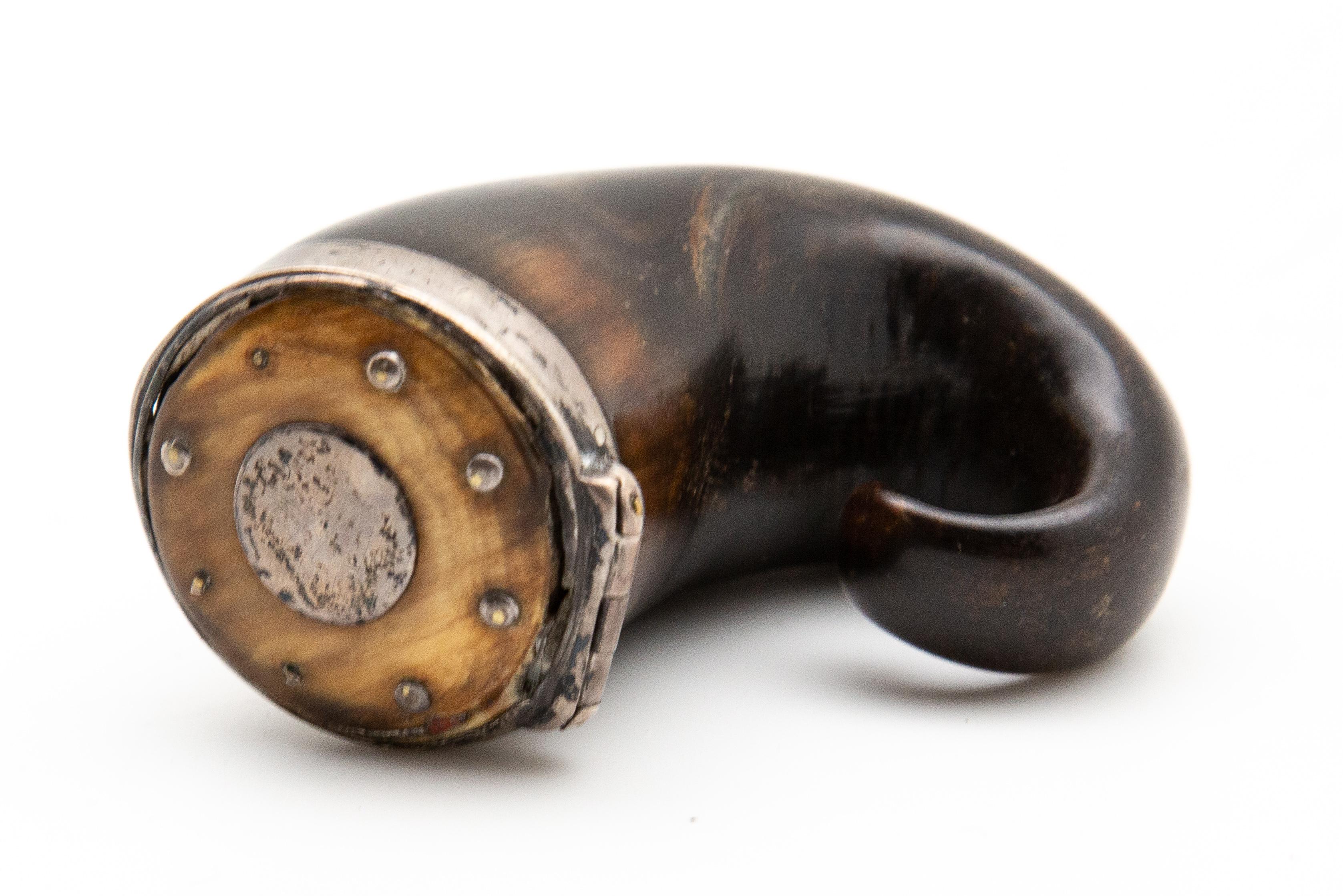 19th Century Horn Snuff Box 1