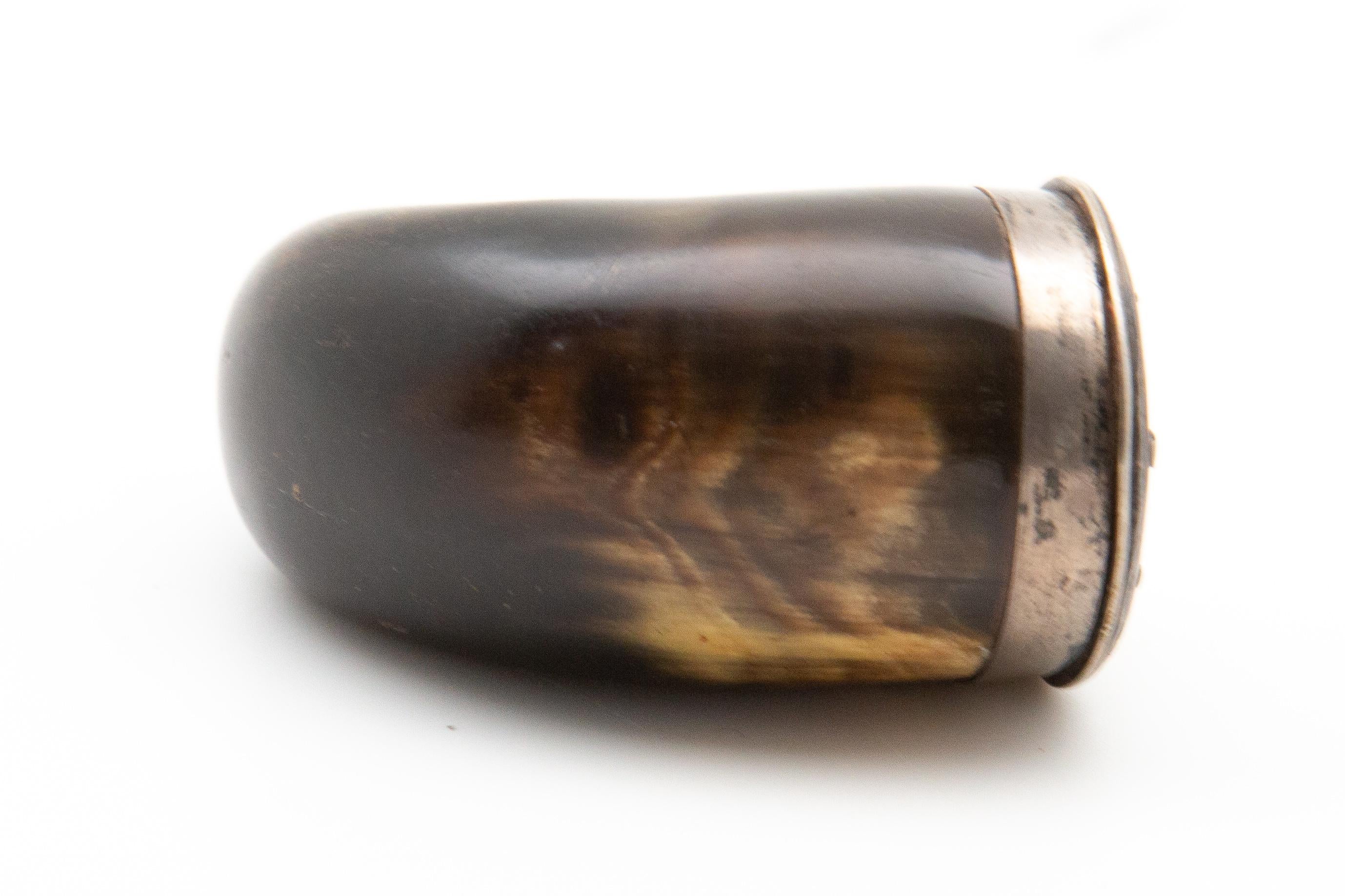 19th Century Horn Snuff Box 2