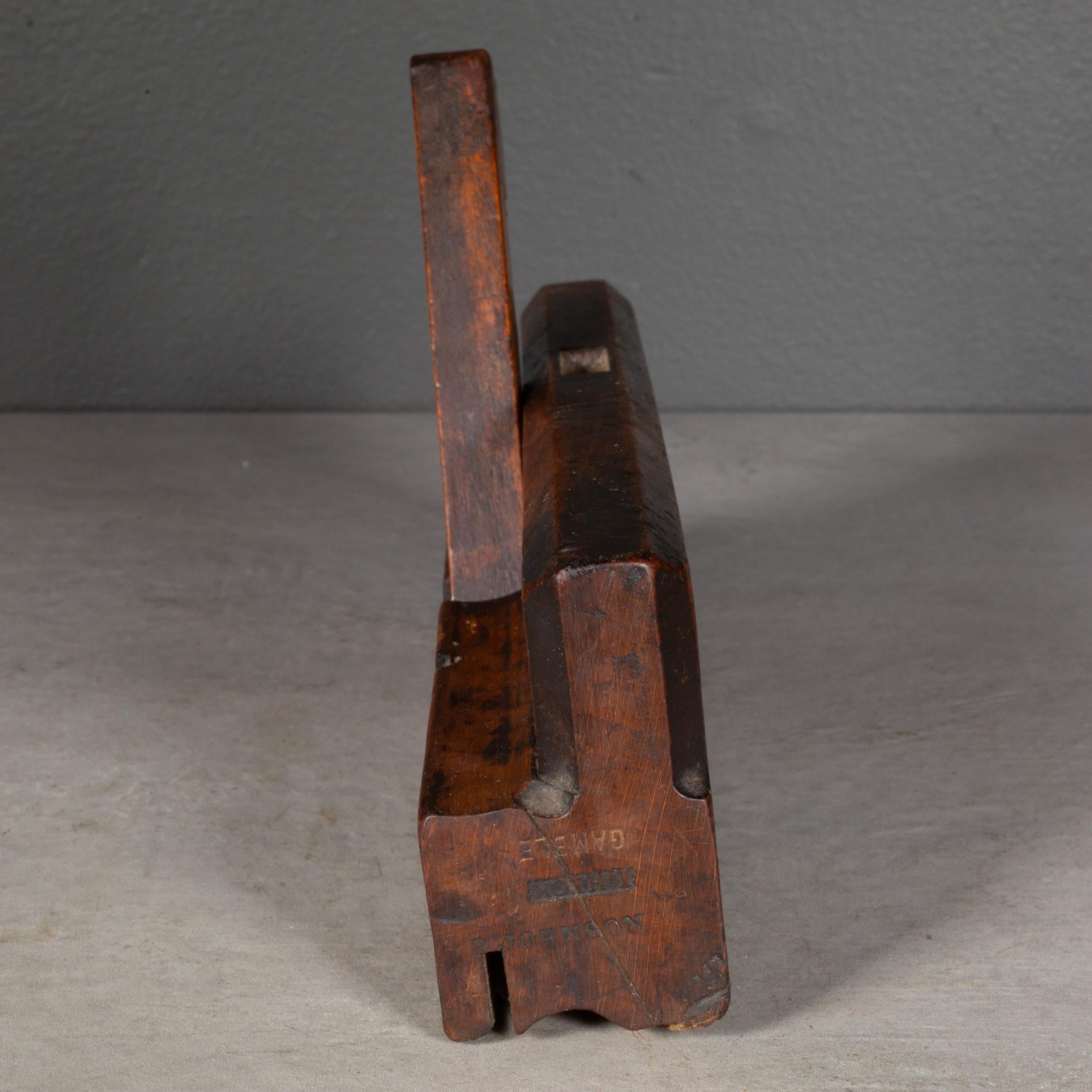 Noyer 19e s. I. Planche à moulurer pour charpente Hick en vente