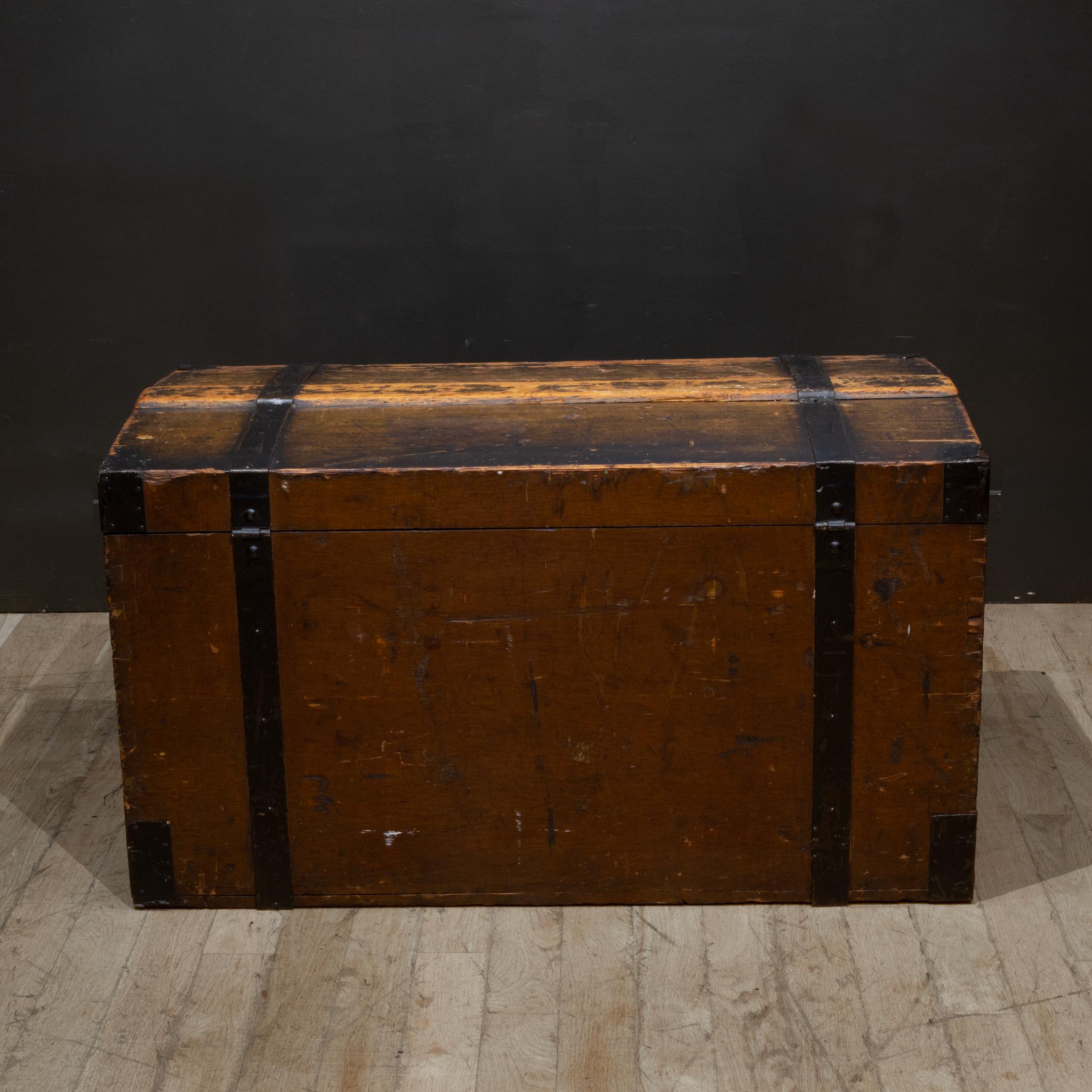 XIX secolo XIX sec. Baule da viaggio a cupola per immigrati c.1800 in vendita