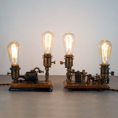19th Century Industrial Morse Code Lamps, circa 1881