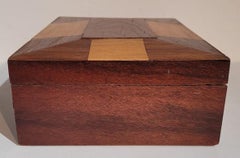 19th C Inlaid Wood Jewelry Box