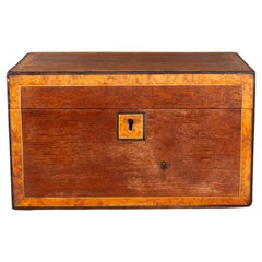 19th c. Inlay Box with Removable Inner Tray c.1800s
