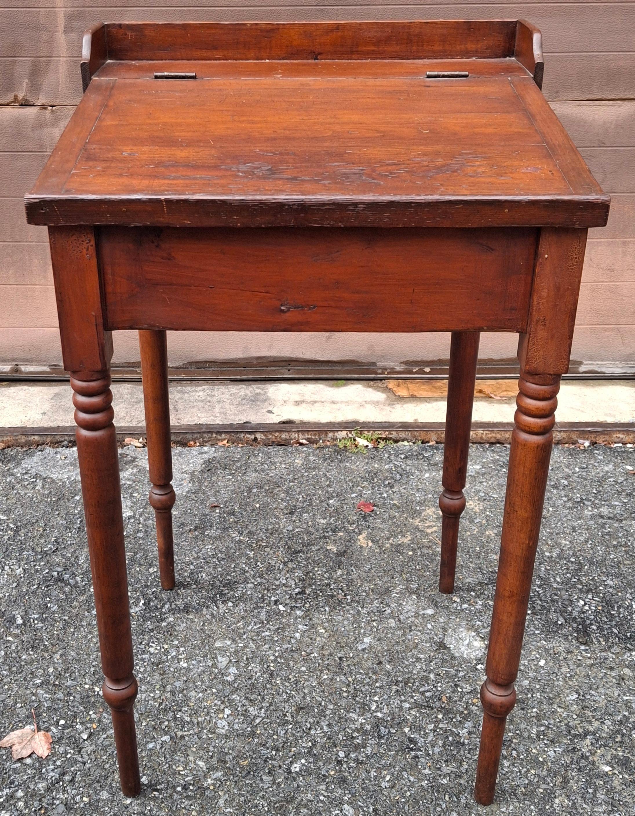 19th Century Inventaire Bon Pasteur Federal Style Stained Fruitwood Dictionary Stand.
Measures 21.75