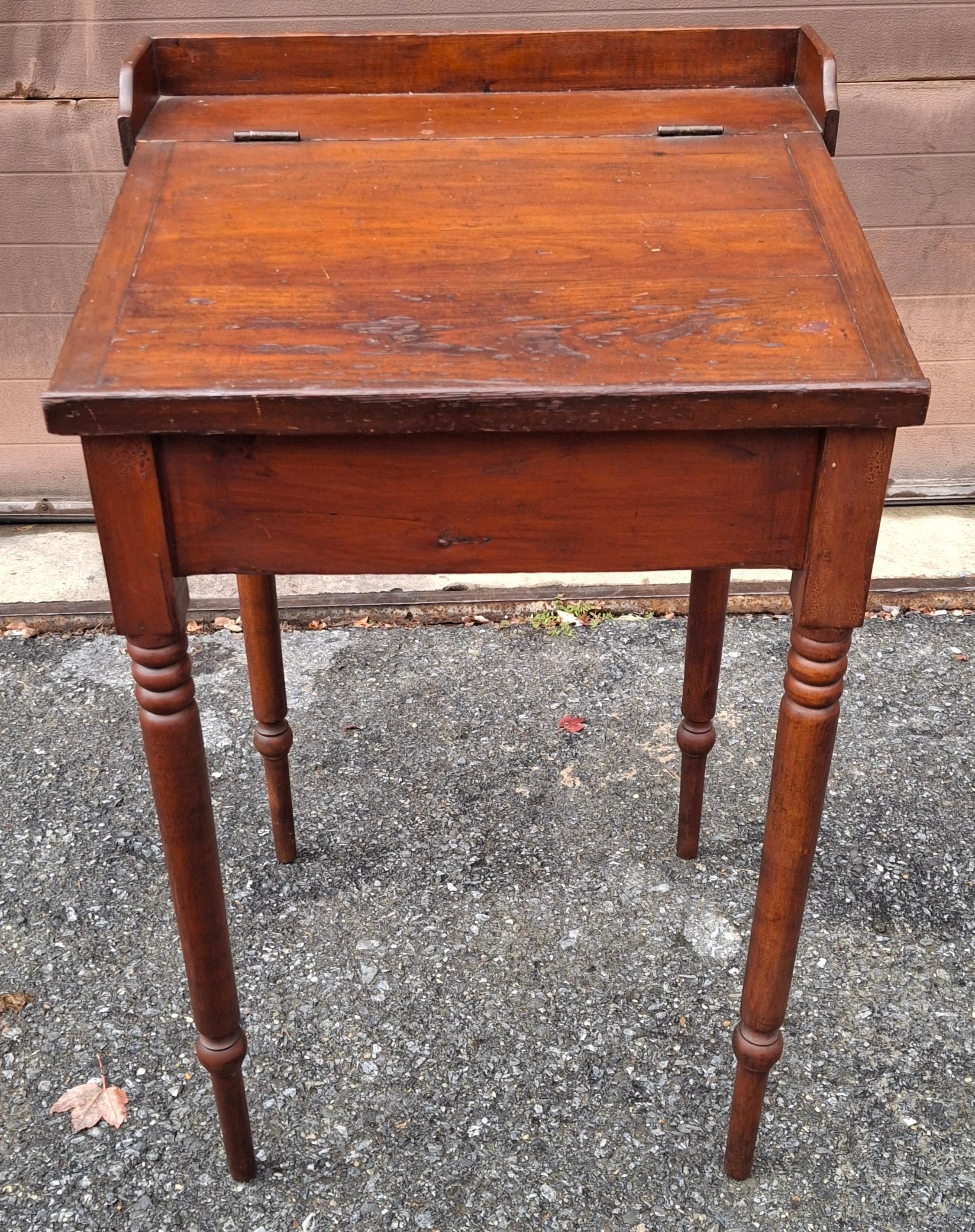 Baroque Revival 19th C. Inventaire Bon Pasteur Federal Style Fruitwood Dictionary Stand For Sale
