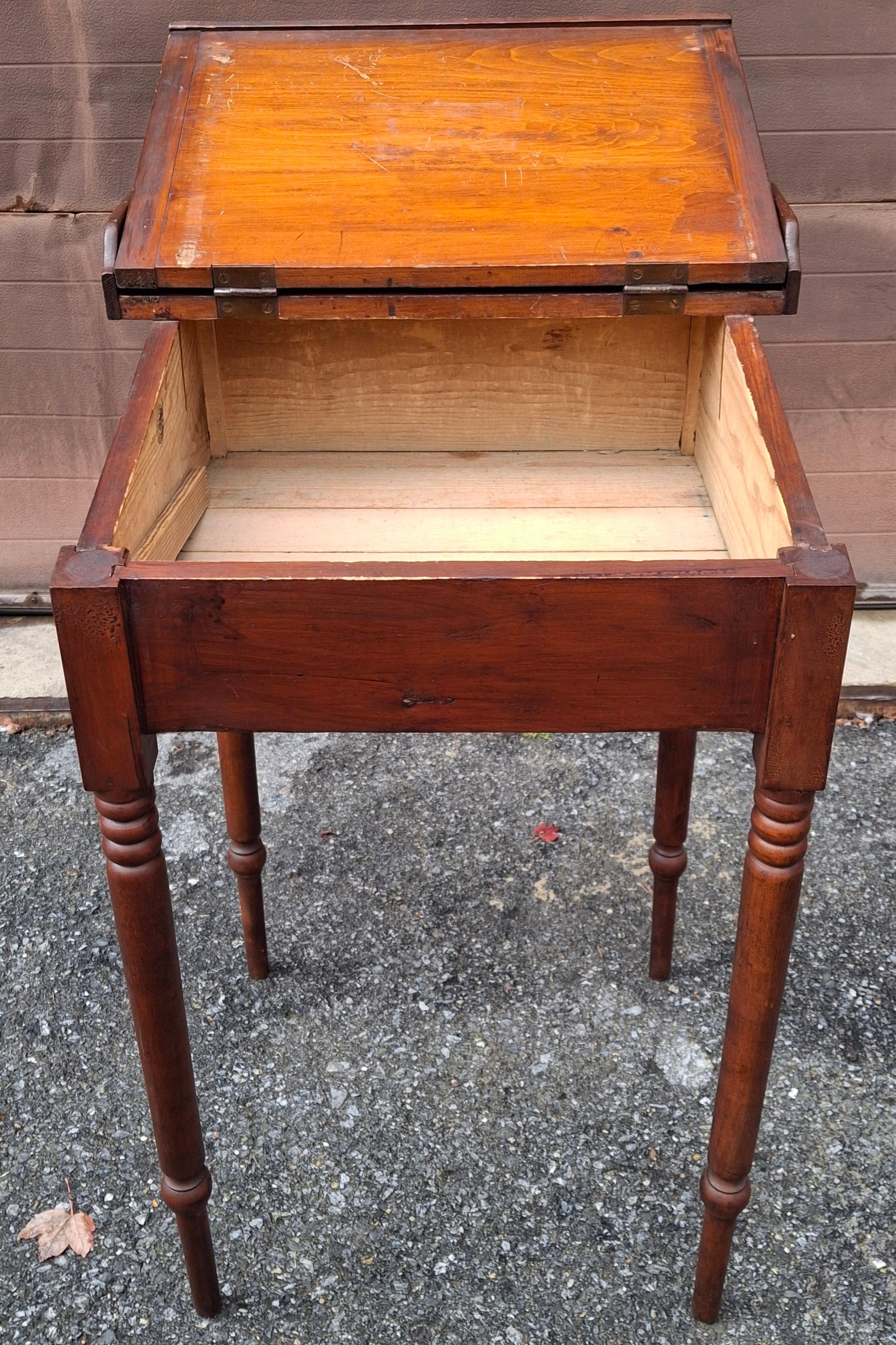 American 19th C. Inventaire Bon Pasteur Federal Style Fruitwood Dictionary Stand For Sale