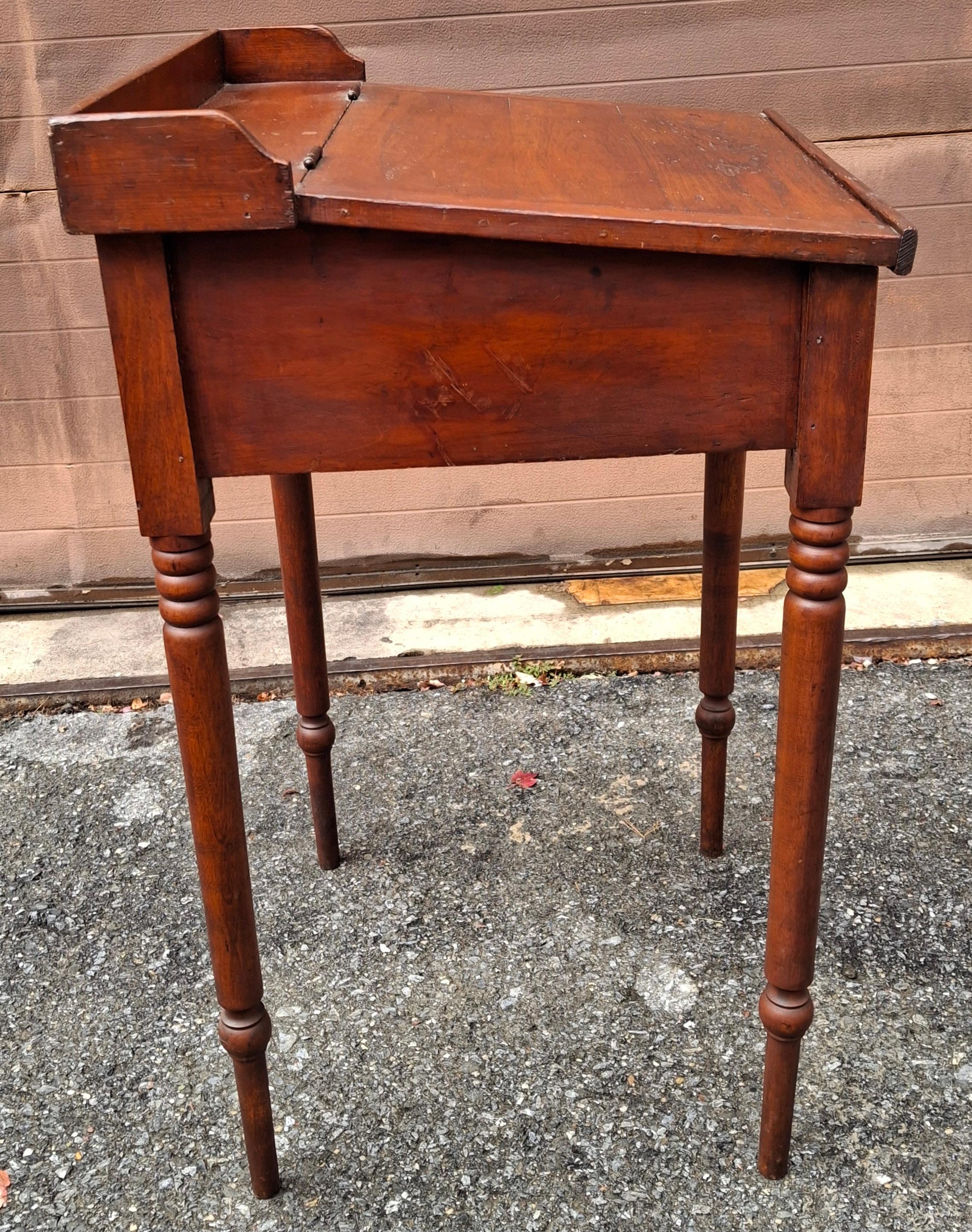 19th C. Inventaire Bon Pasteur Federal Style Fruitwood Dictionary Stand For Sale 1