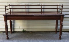 Irish Regence Mahogany Sideboard / Serving Table with Rare Wood Gallery