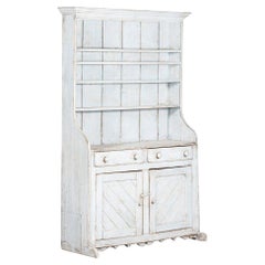 19th C Irish Vernacular Painted Farmhouse Dresser