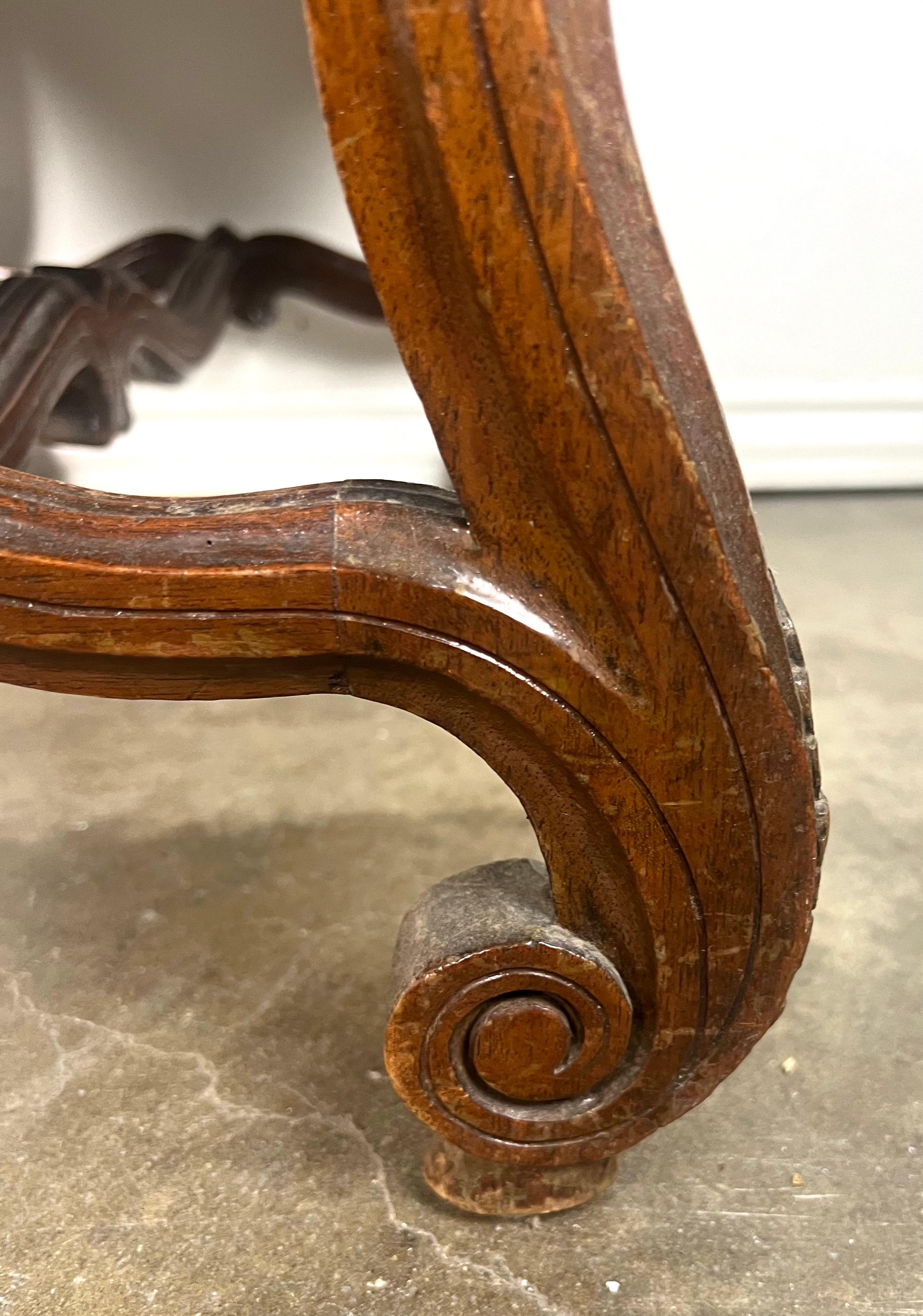 19th C. Italian Baroque Style Bench For Sale 6