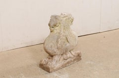 19th C. Italian Carved Marble Fragment of Griffins, Makes a Great Table Base