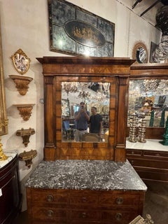 XIX sec. Specchi in noce Impero Italiano