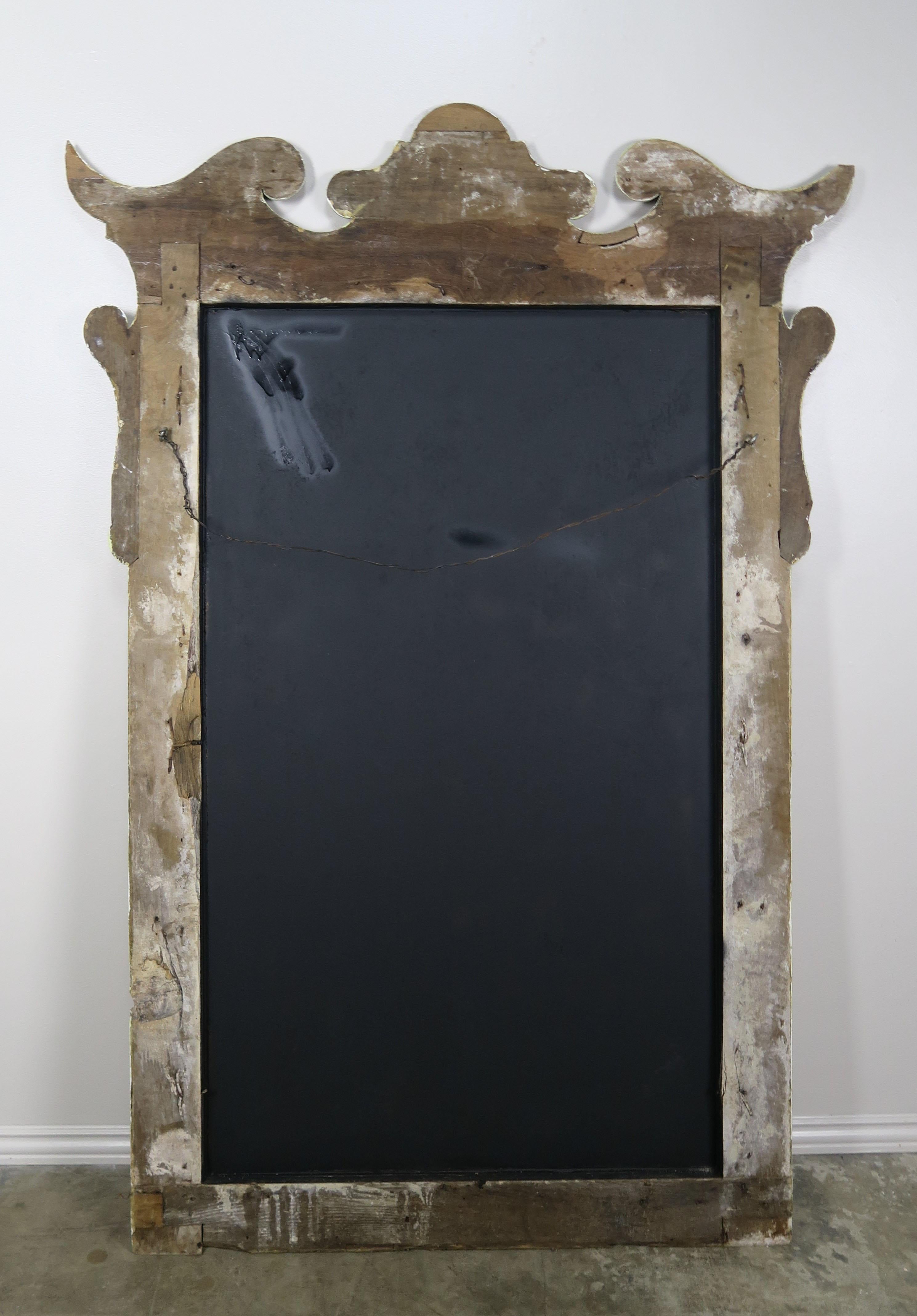 19th Century Italian Faux Marble Painted Mirror For Sale 5