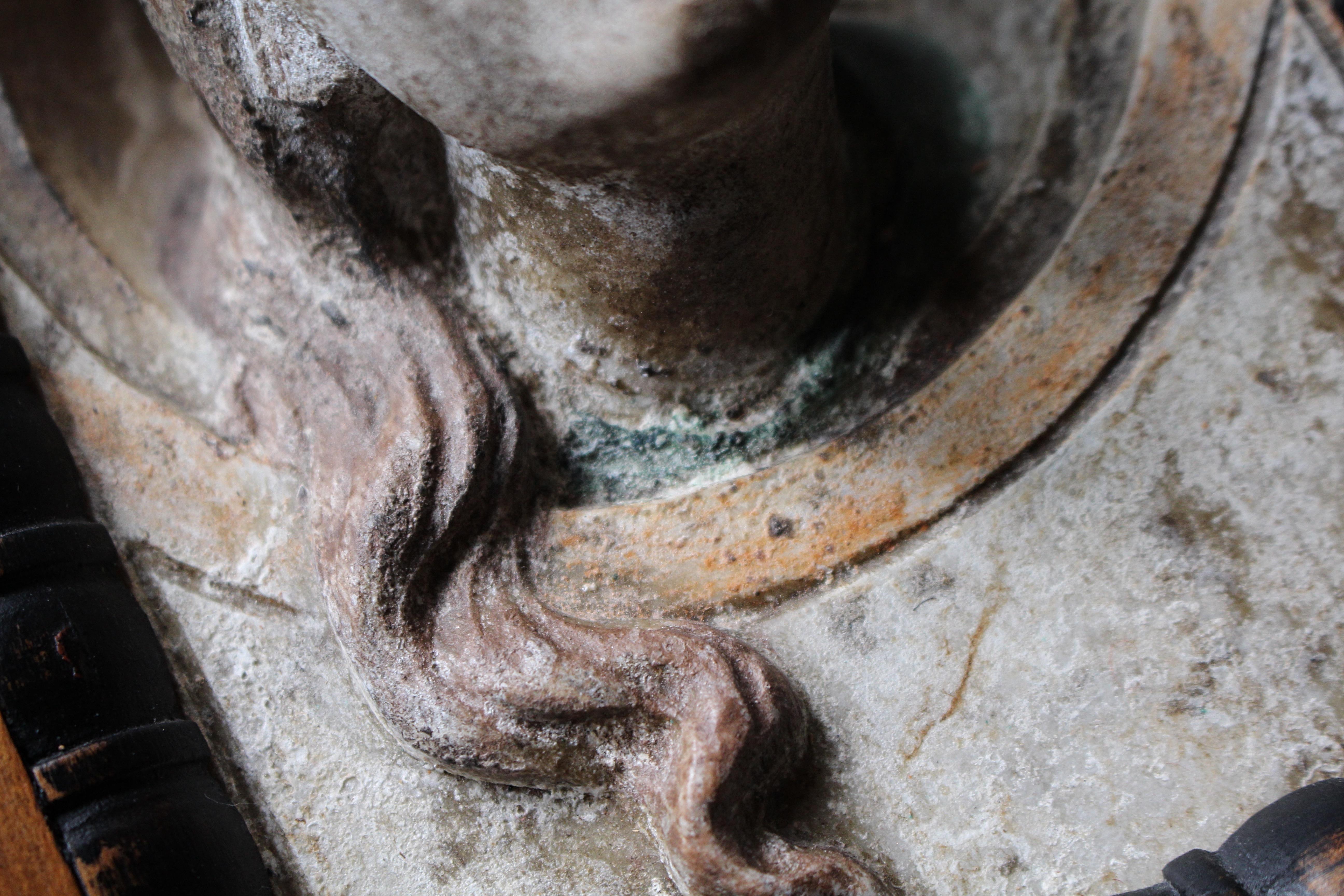 Ritratti funerari italiani in marmo e bronzo del XIX secolo, marito e moglie Memento Mori in vendita 9