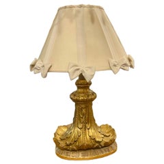 19th c. Italian Giltwood Element as Lamp