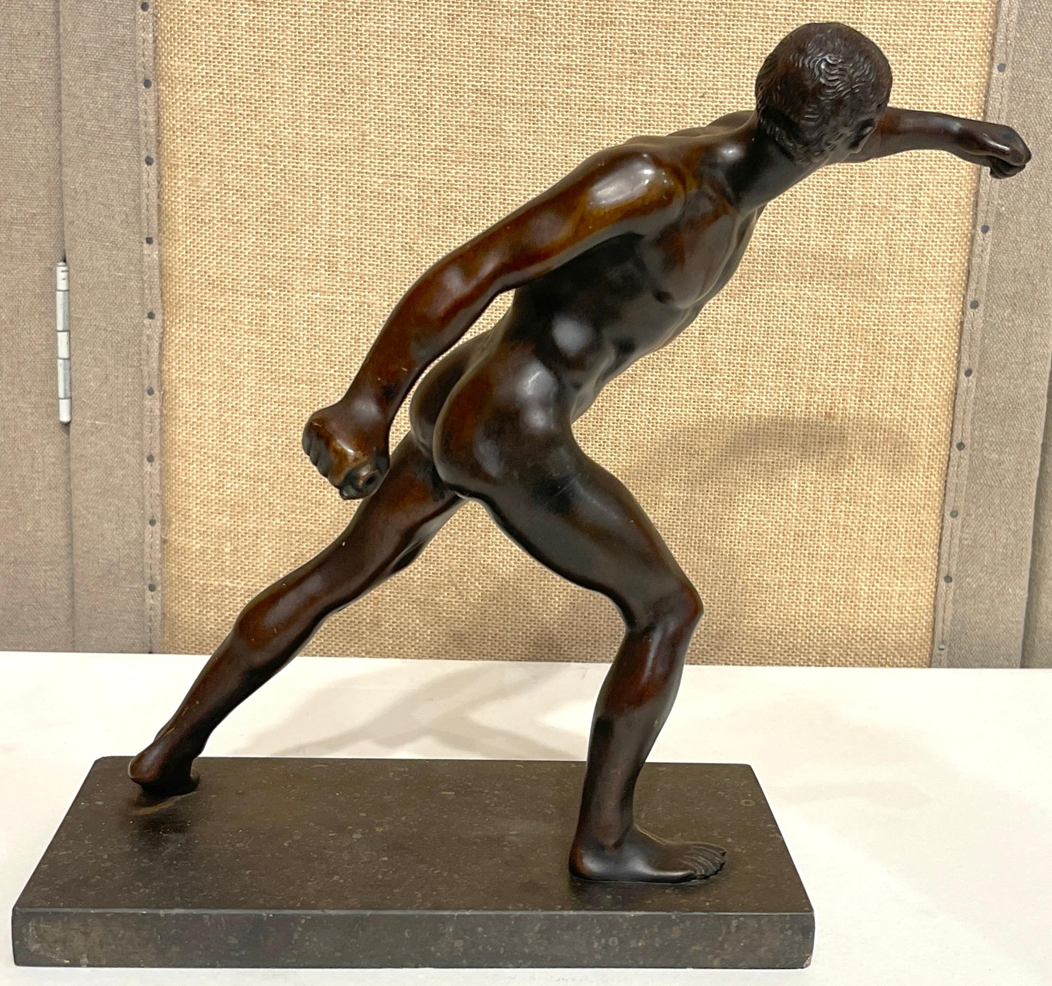 19th C. Italian Grand Tour Bronze of the Gladiator, After the Roman Antique For Sale 2