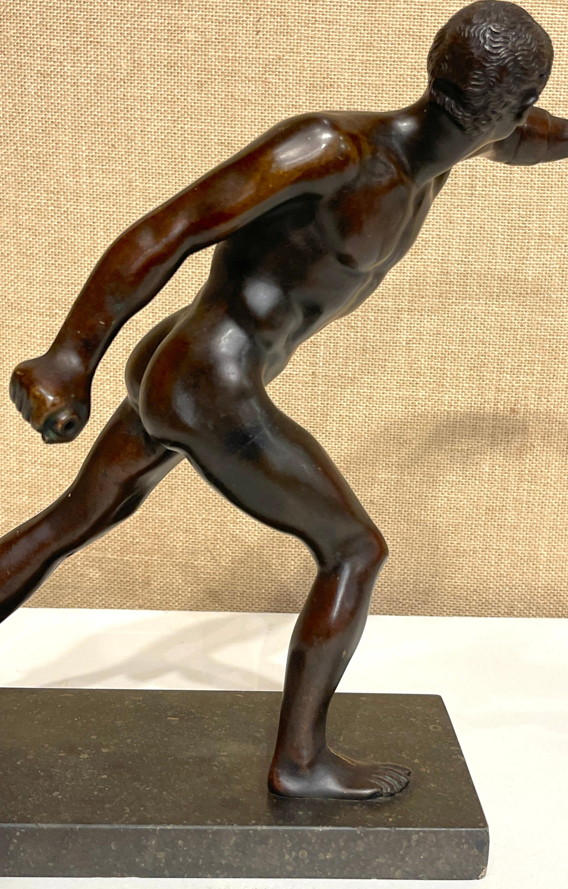 19th C. Italian Grand Tour Bronze of the Gladiator, After the Roman Antique For Sale 3