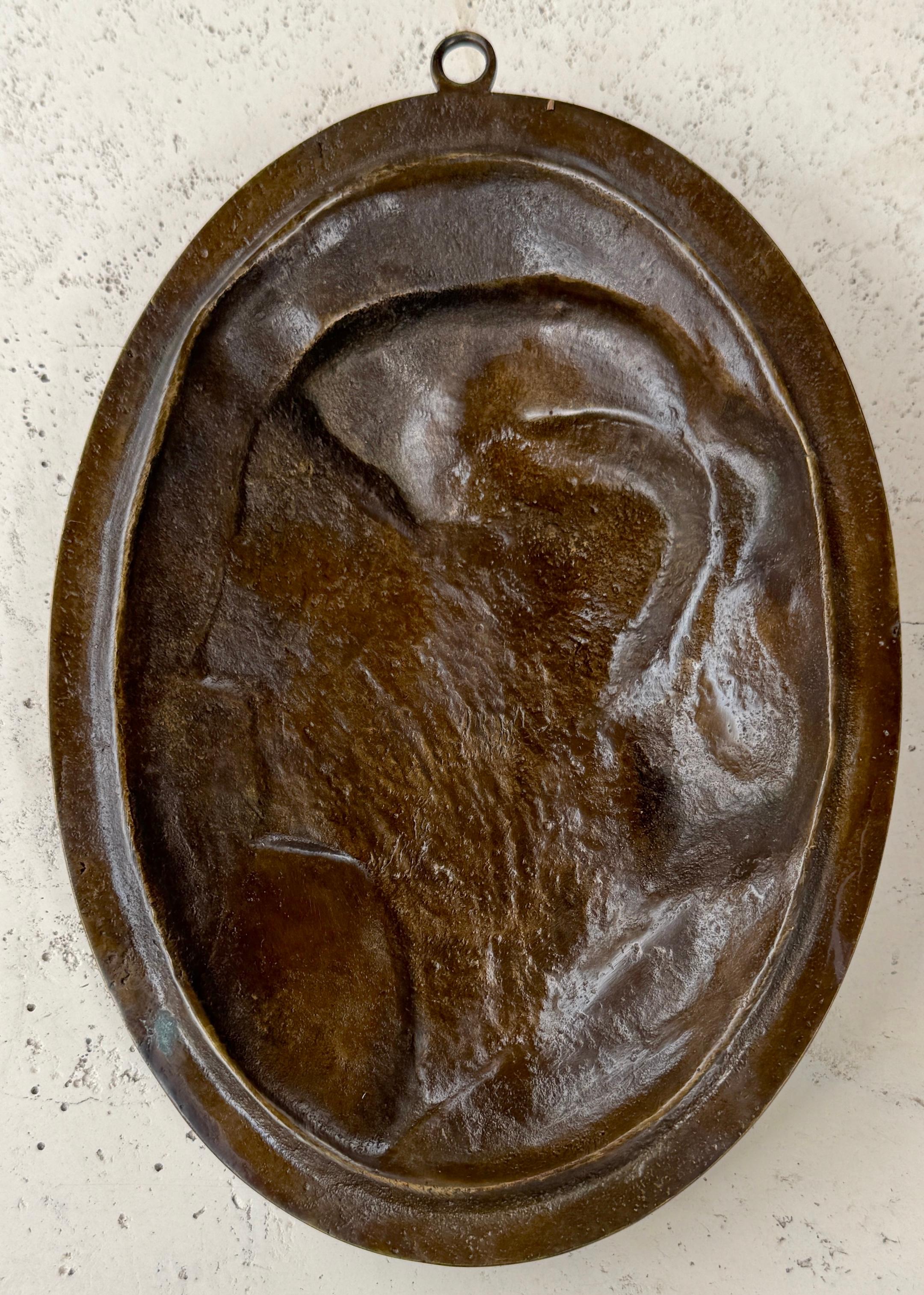 Siglo XIX  Gran Medallón Retrato de Alejandro Magno en Bronce en venta 4
