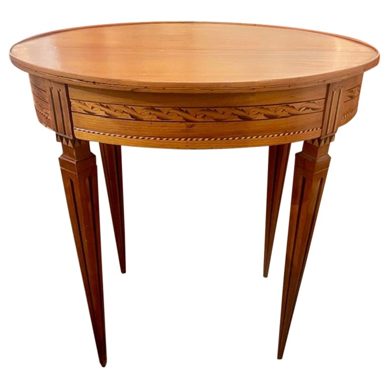 19th c. Italian Inlaid Walnut Side Table