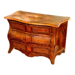 19th c. Italian Miniature Inlaid Walnut Commode