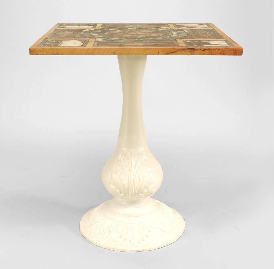 Neoclassical Italian Neo-Classic Marble End Table For Sale