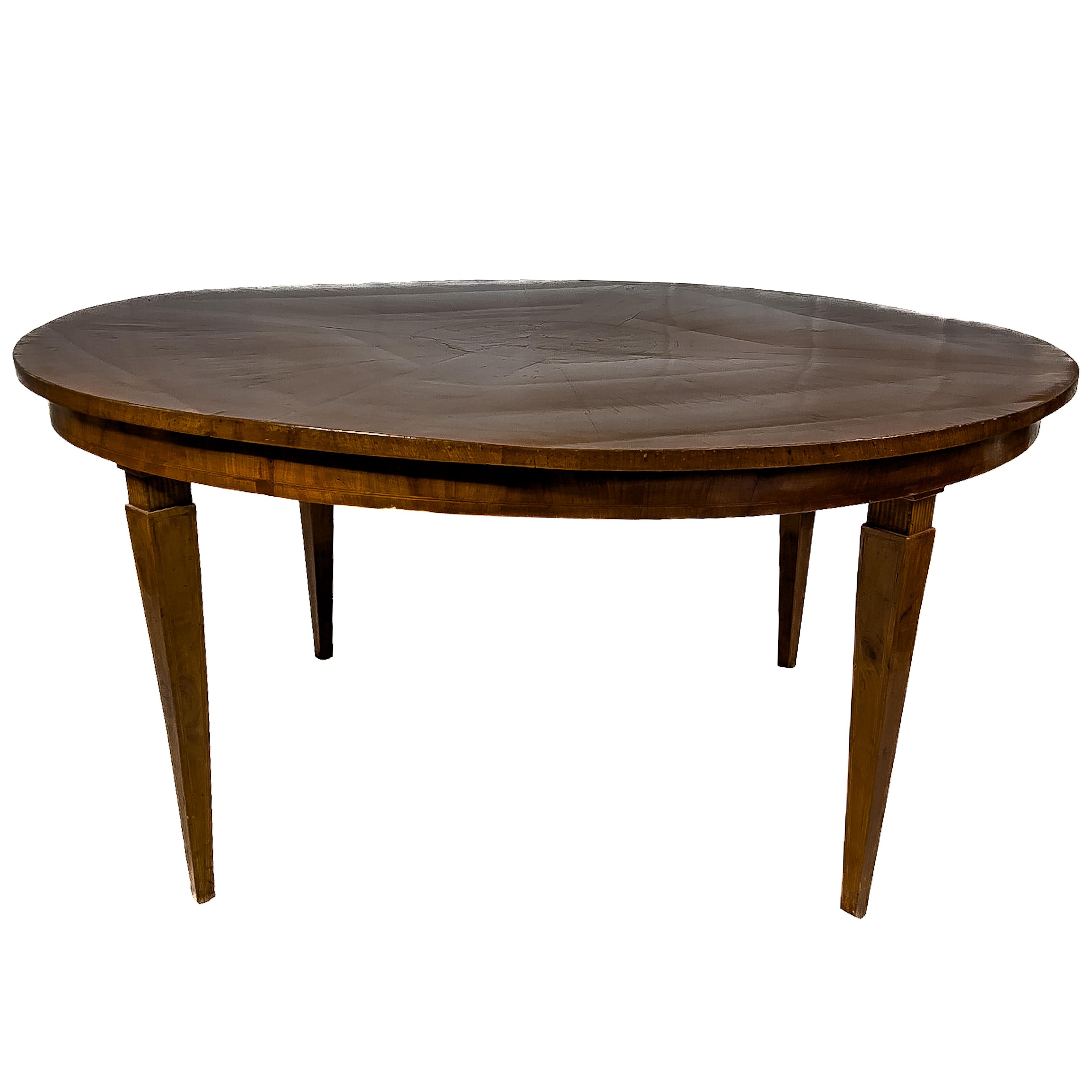 19th Century 19th C. Italian Neoclassical Dining Table For Sale