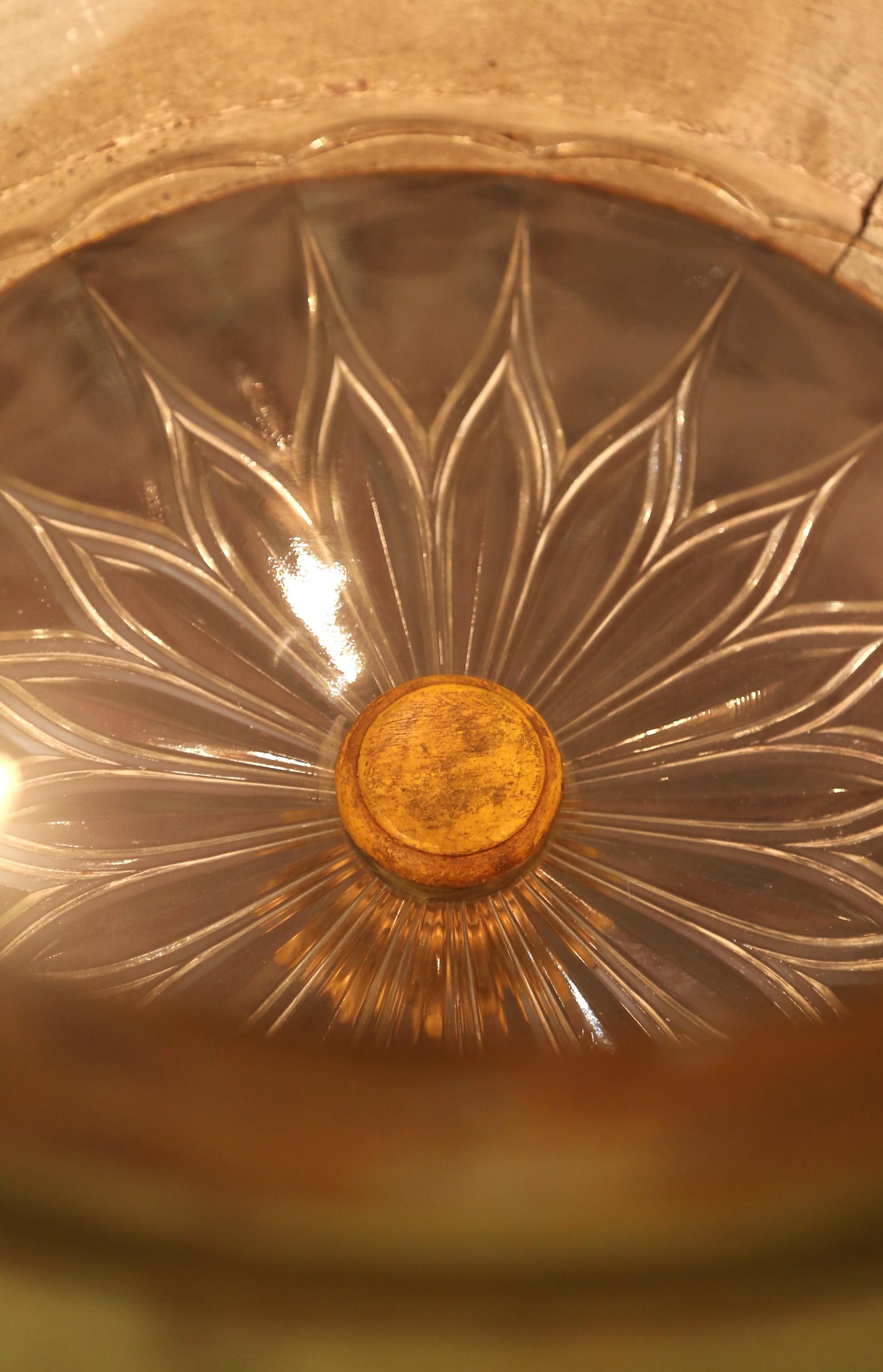 A.I.C. Chandelier italien néoclassique en bois doré et verre avec sculptures figuratives en vente 7