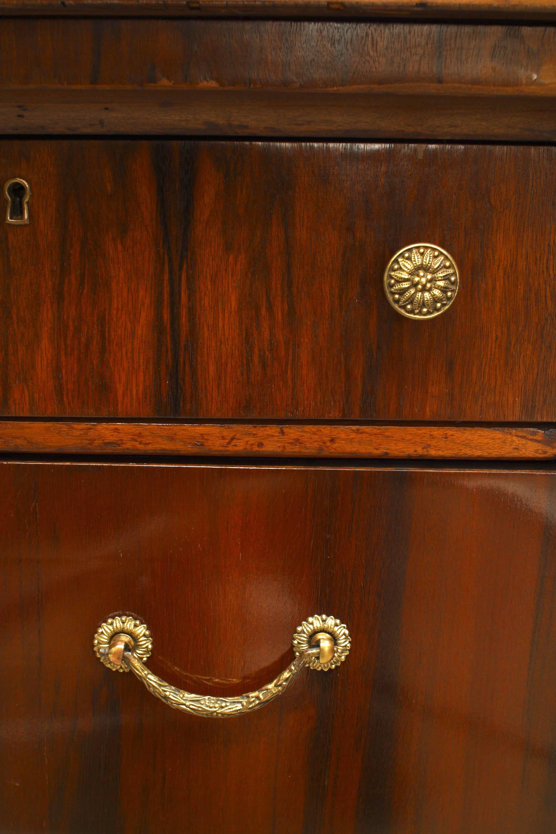 Italian Neo-Classic Walnut Chest In Good Condition For Sale In New York, NY