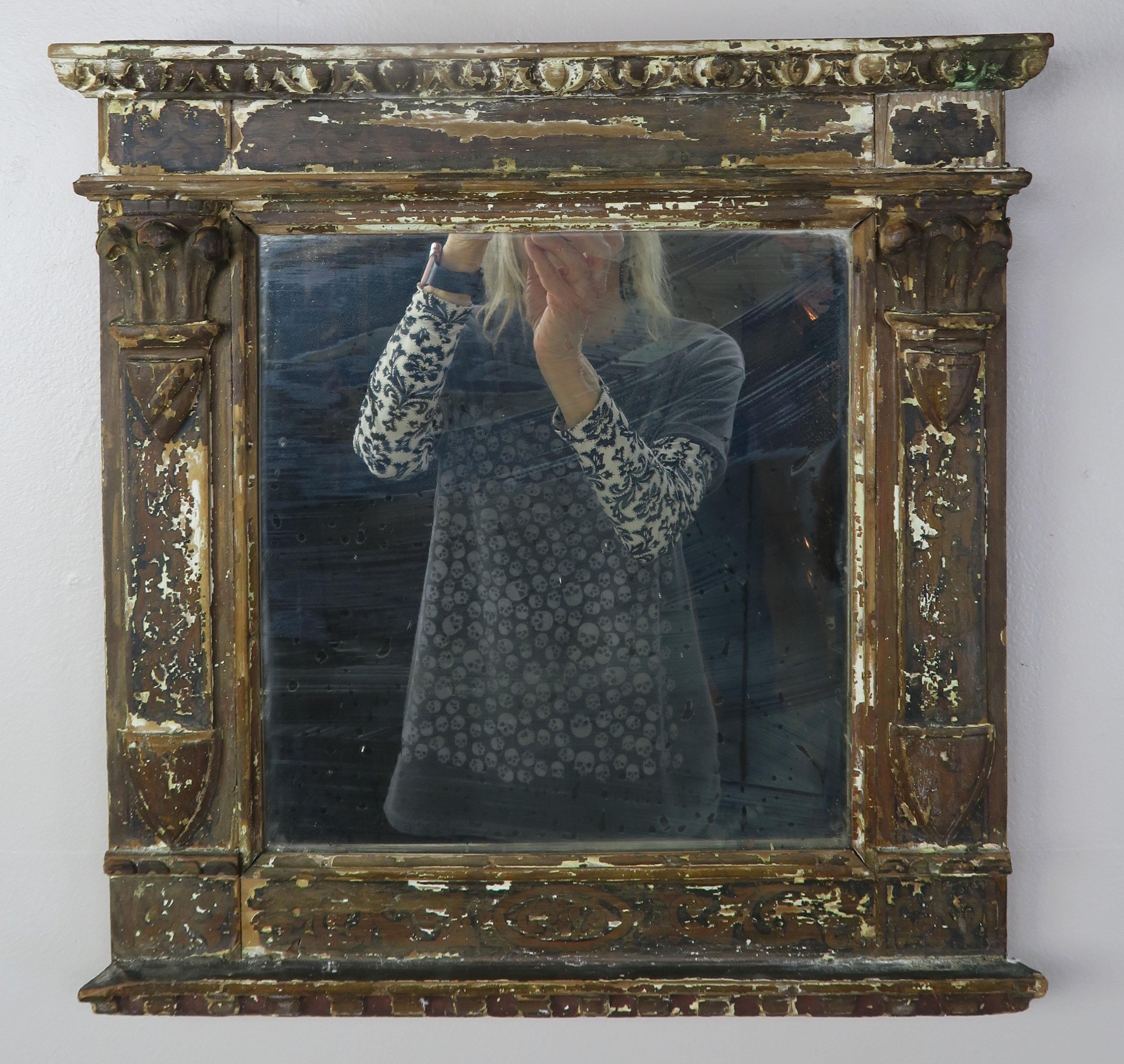 19th Century Italian Painted Mirror 6