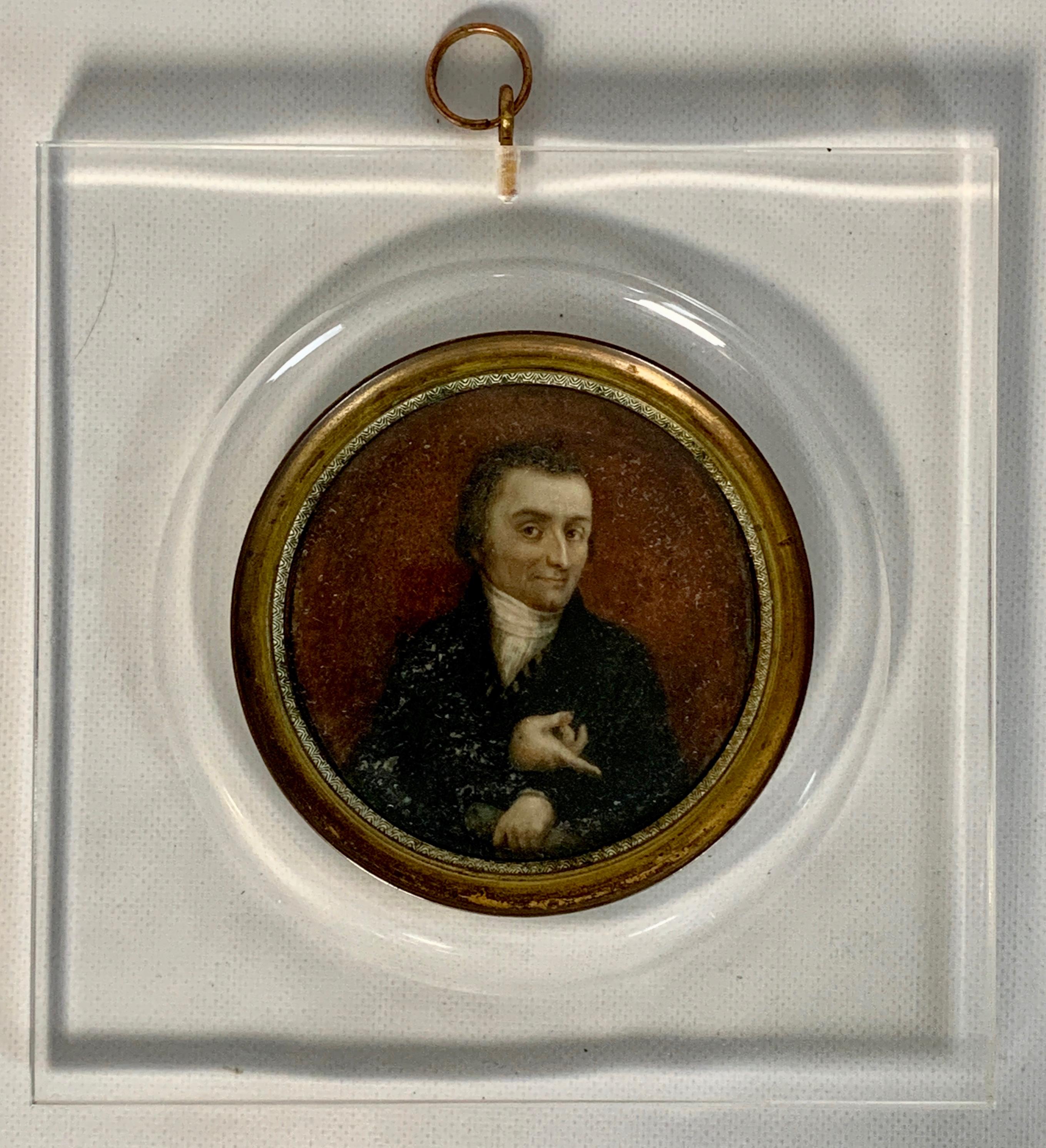 Empire 19th Century Italian Portrait Miniature