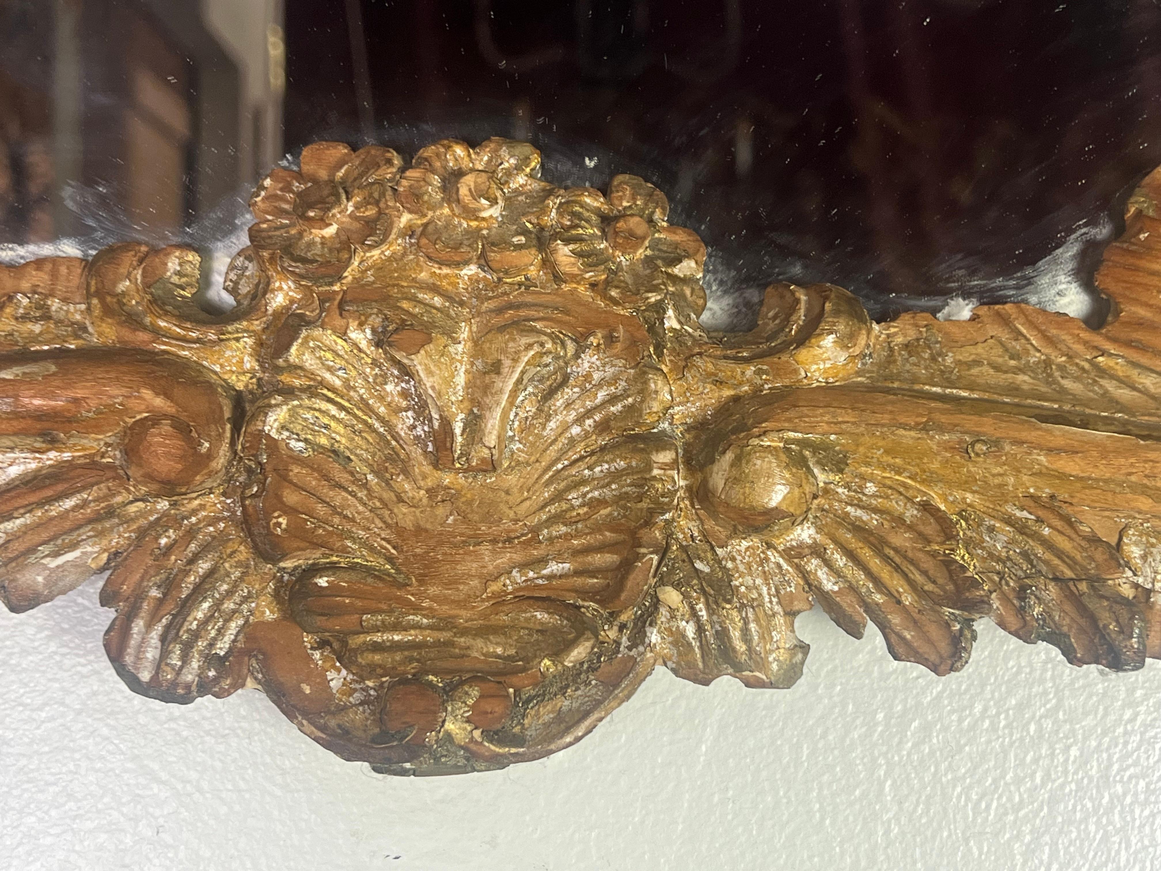 19th Century 19th C. Italian Rococo Style Mirror For Sale