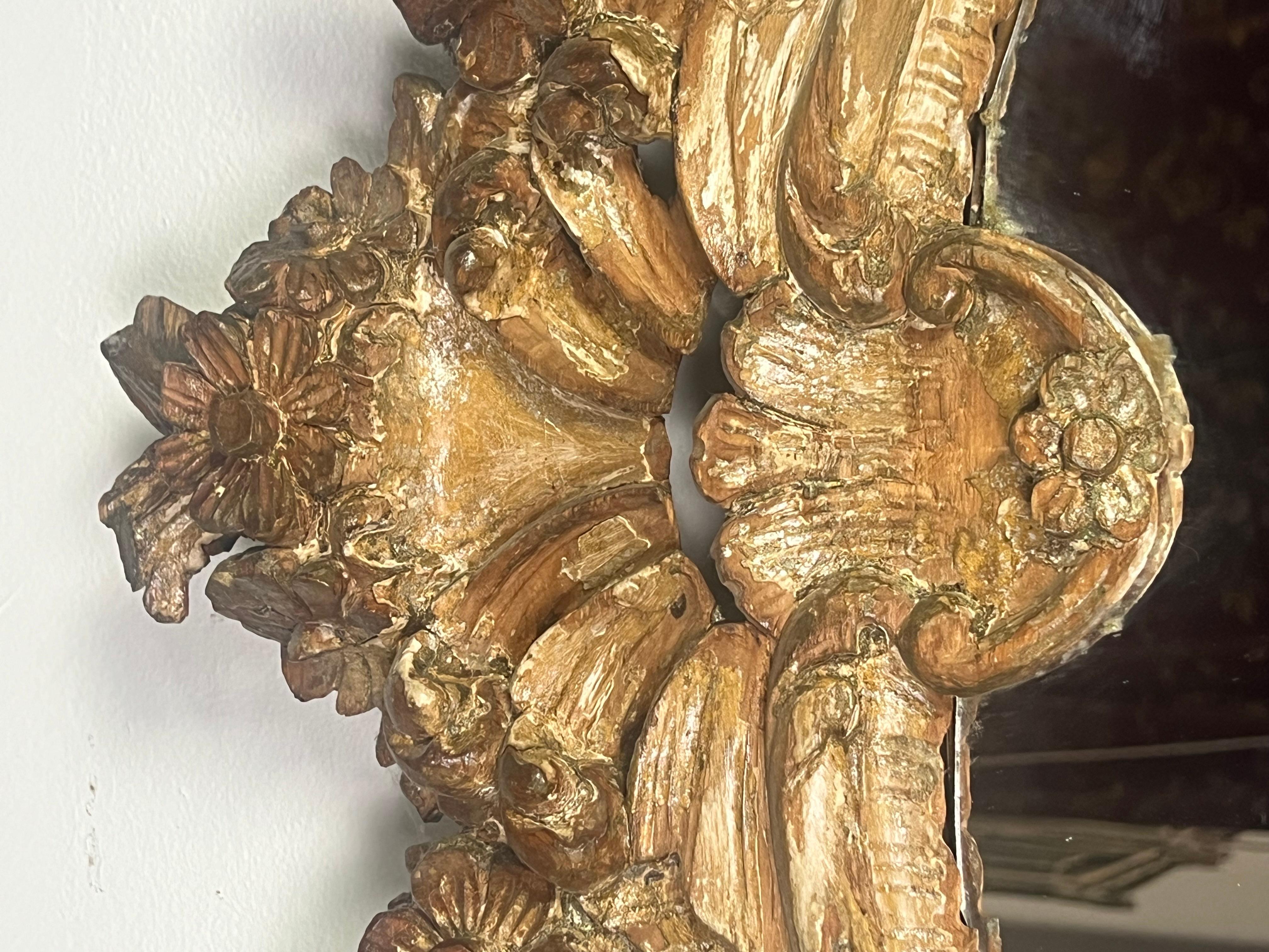 19th C. Italian Rococo Style Mirror For Sale 5