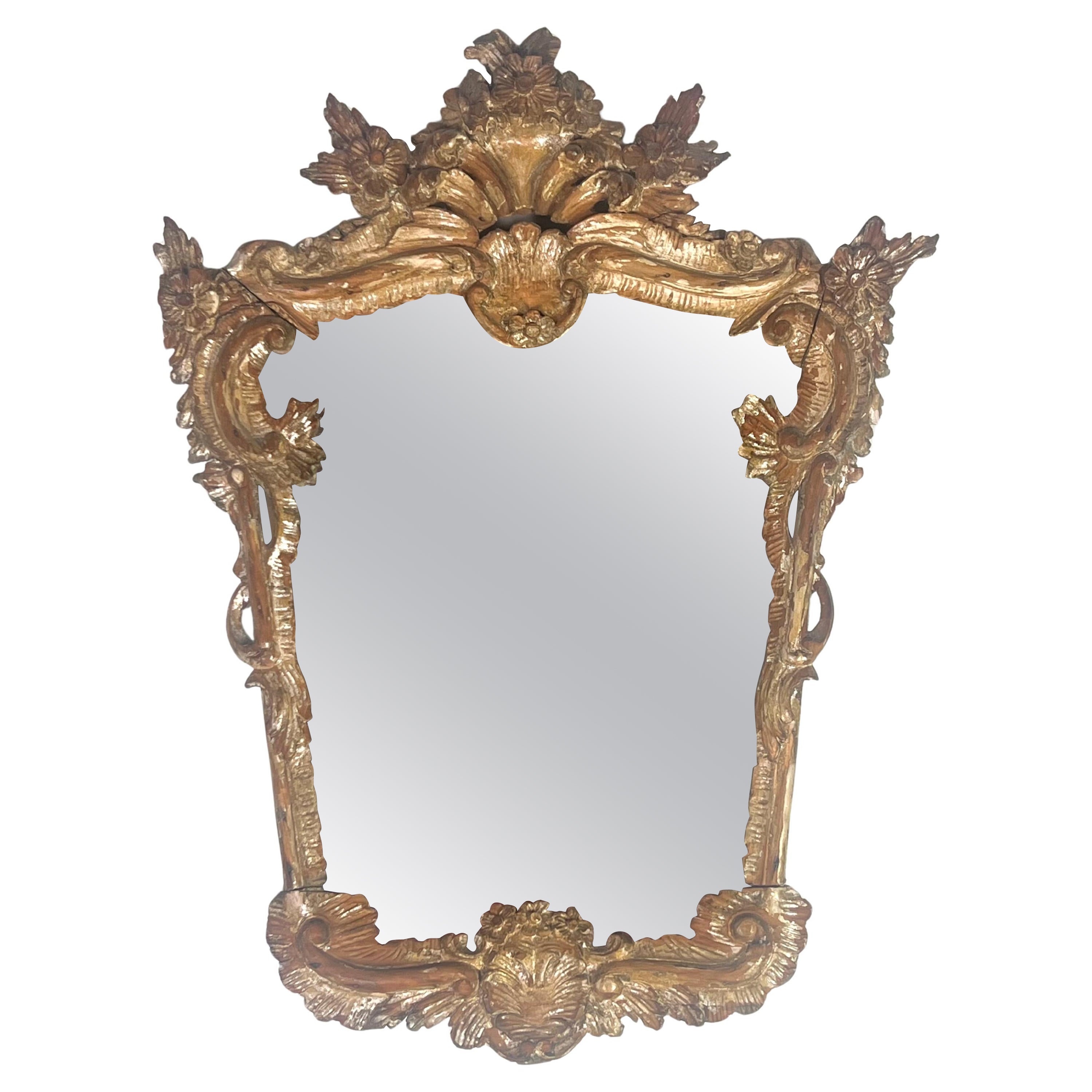 A.C.I.C. Miroir de style rococo italien du 19e siècle