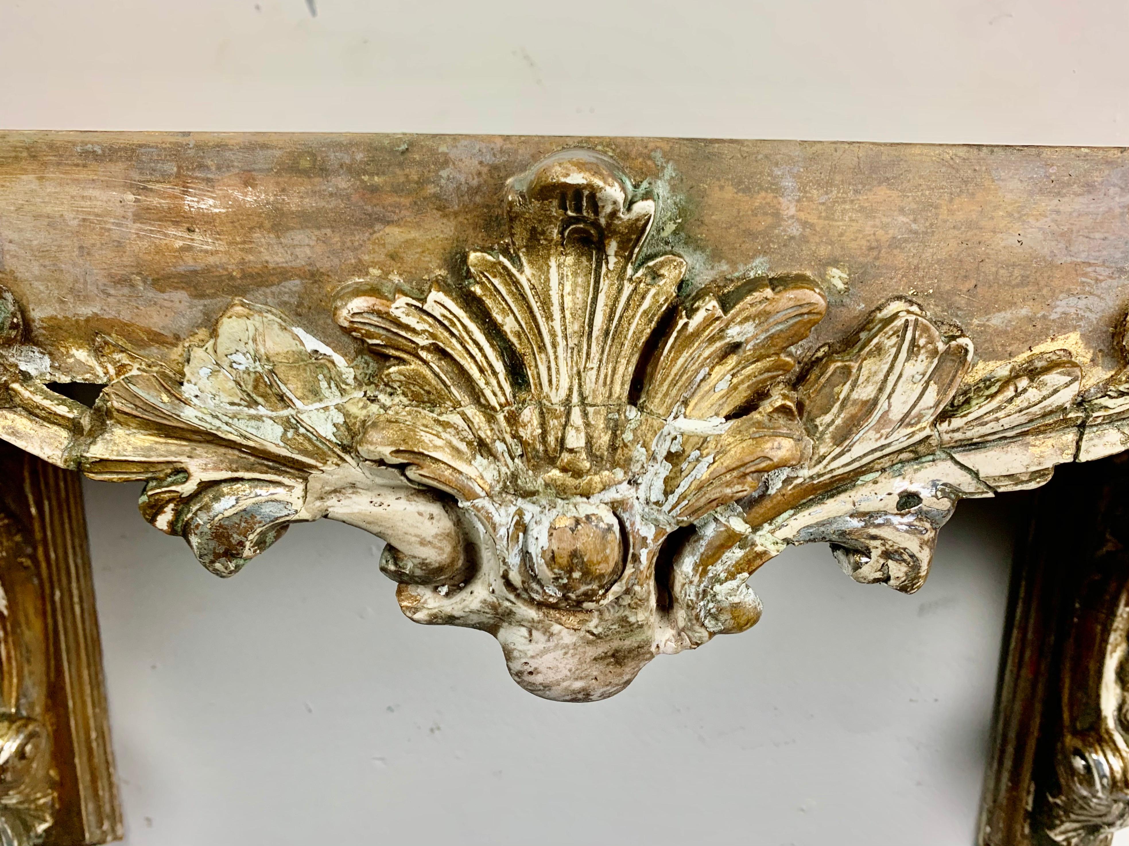 19th Century Italian Shelf with Marble top 2