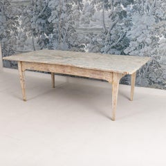 19th c. Italian Table from a Convent in Original Paint
