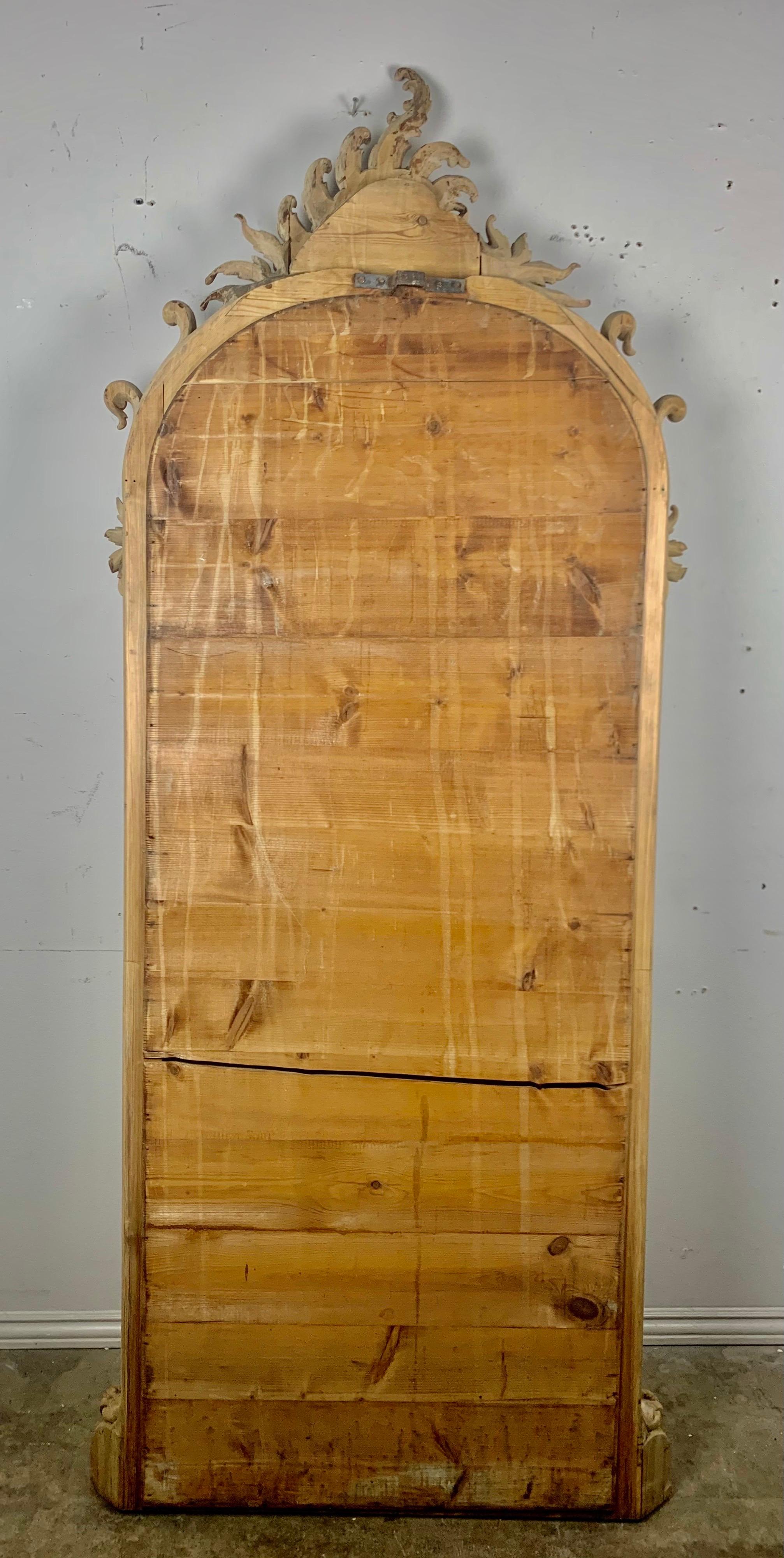19th Century Italian Wood Carved Mirror 7