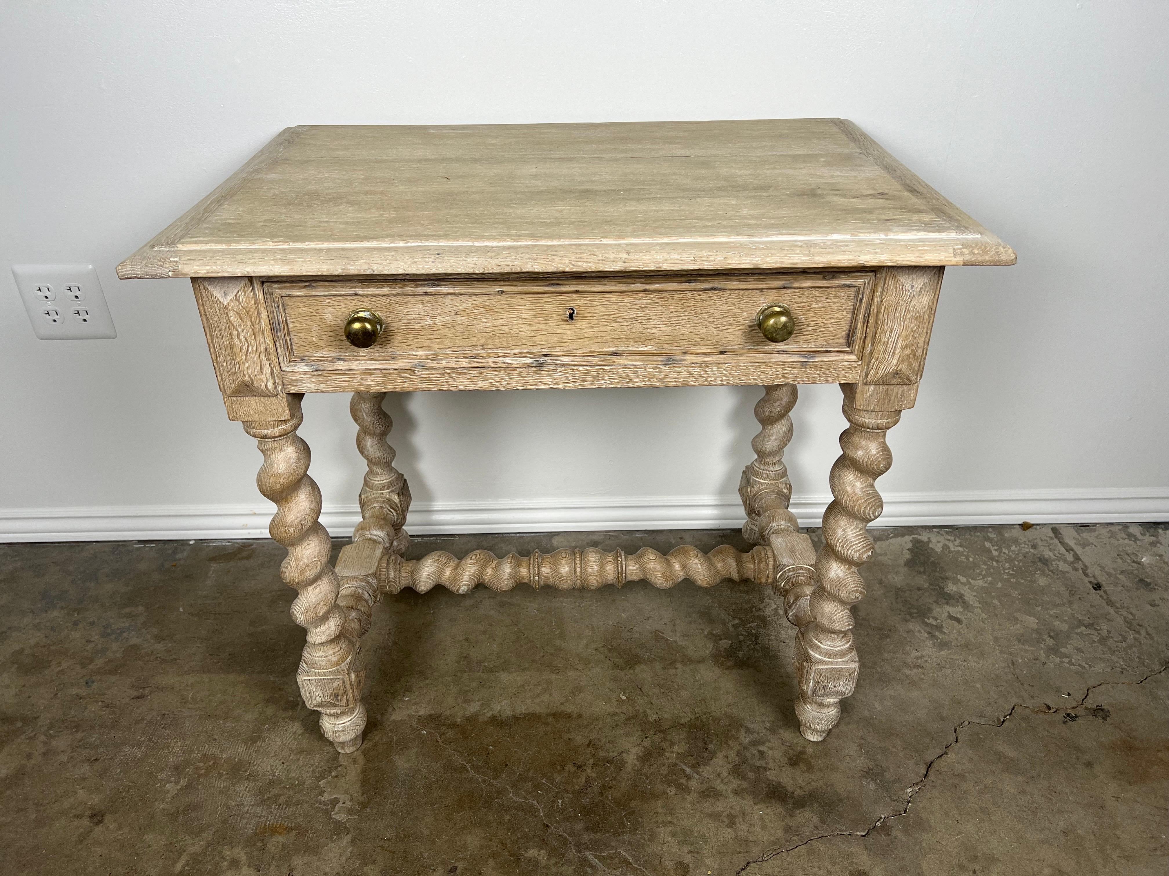 English 19th Century Jacobean Style Table with Drawer For Sale