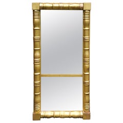 Espejo Trumeau de Giltwood Clásico Imperio James Todd del S. XIX