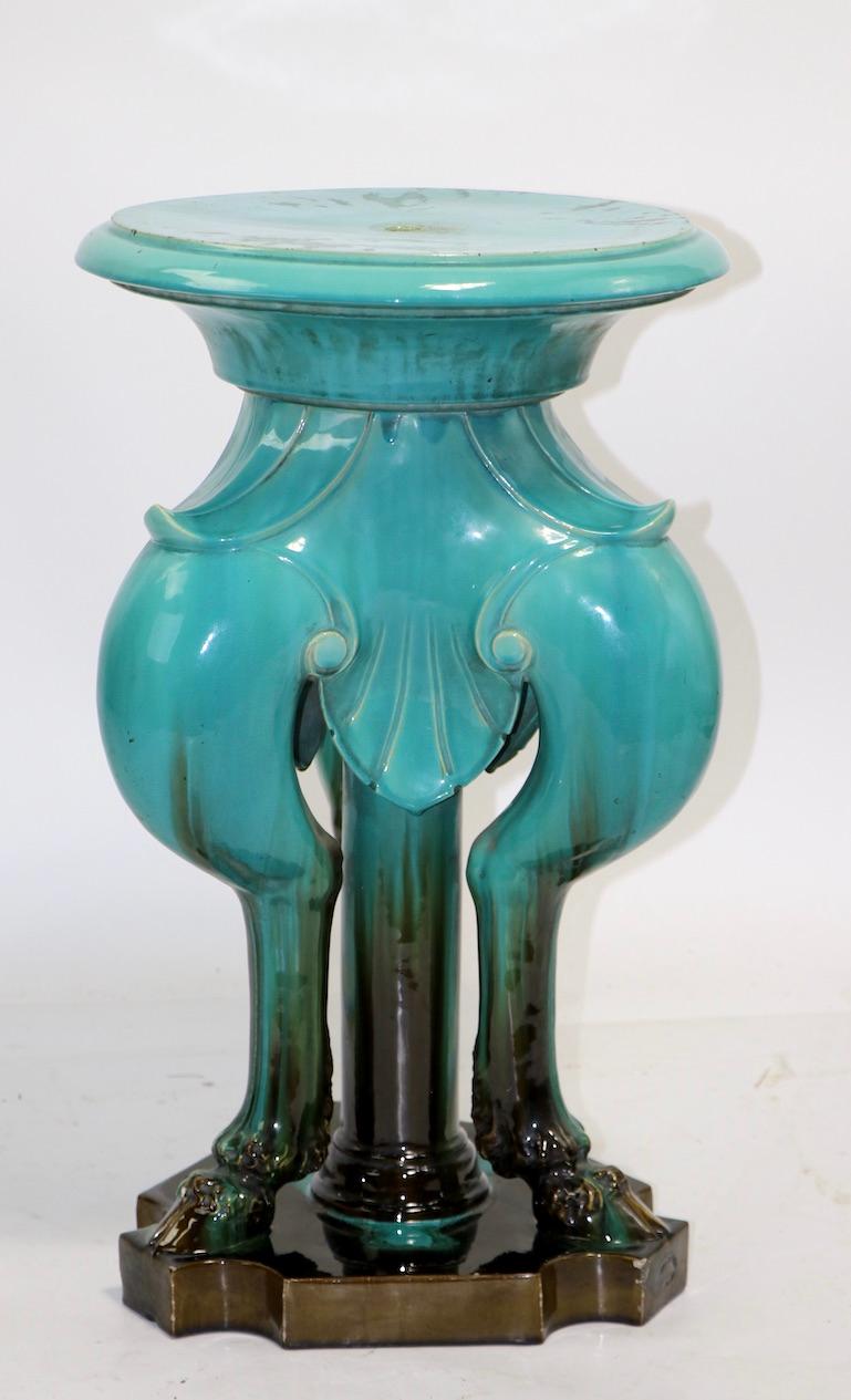 19th Century Jardinière and Pedestal by Clement Messier In Good Condition In New York, NY