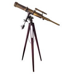 19th C. John Byrne Brass Telescope with tripod