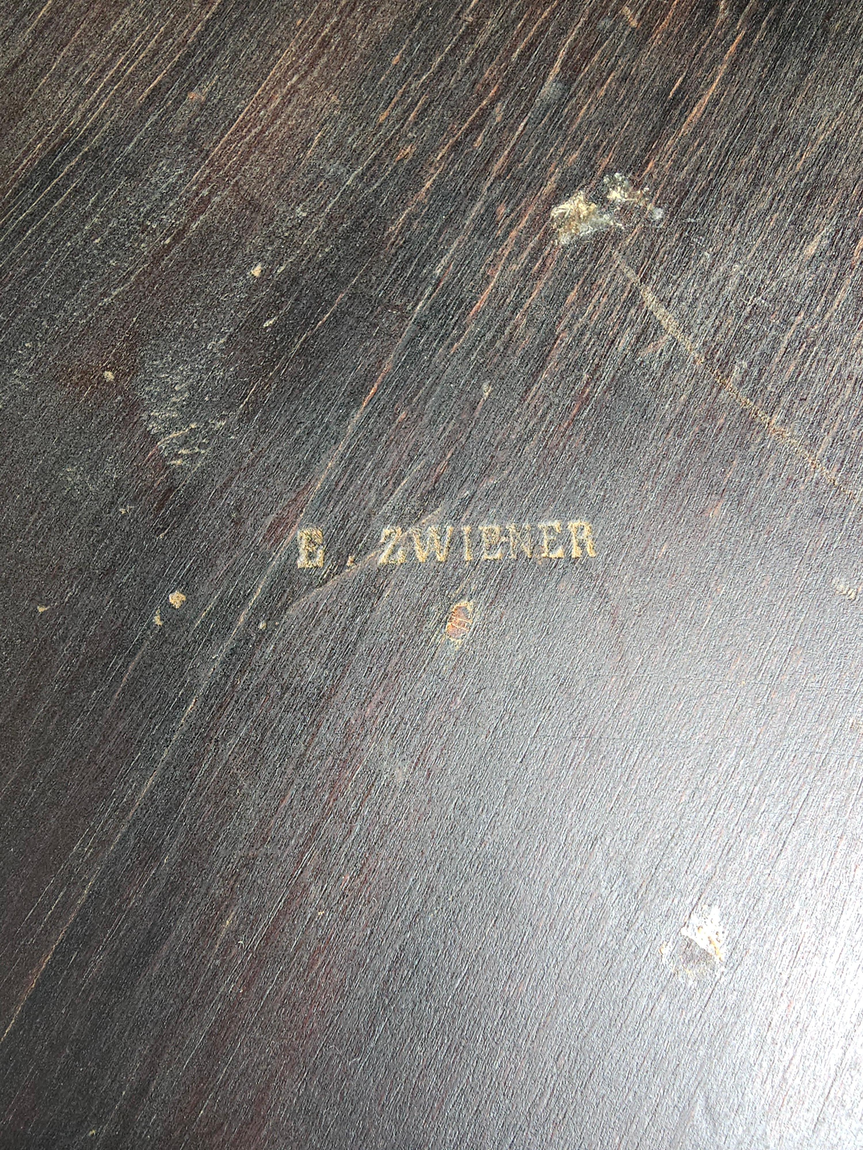 Table à thé en marqueterie de satin et de bois de Boi, Joseph A.I.C. Kingwood, 19e C. en vente 6