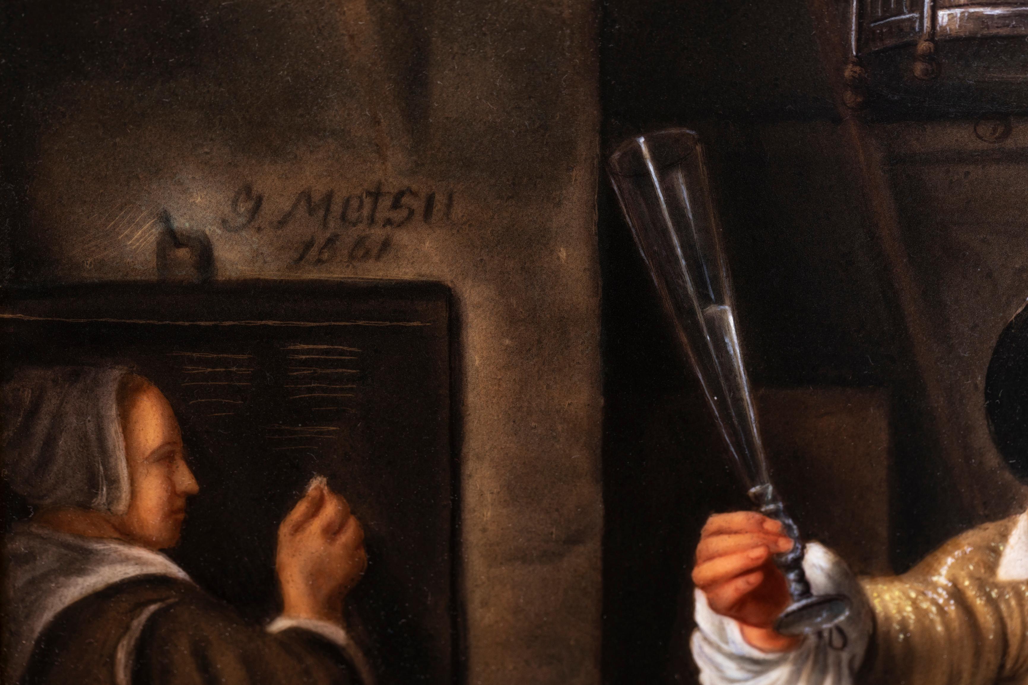 19. Jh. KPM Porcelain Plaque (Gemälde), Gabriel Metsus 