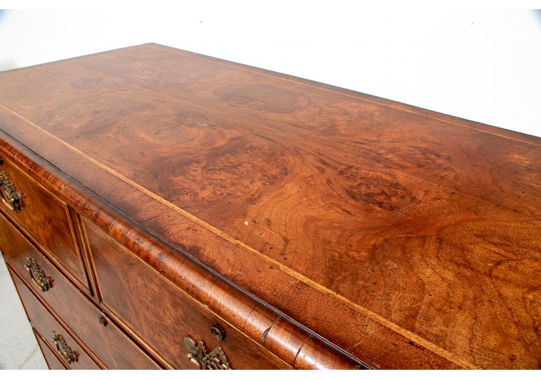 Cassettone in legno finemente figurato del XIX secolo in vendita 7