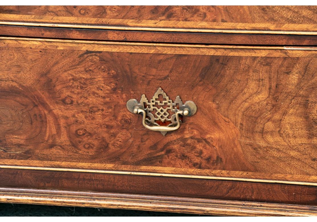 19th Century 19th C. Large Fine Figured Wood Chest of Drawers For Sale