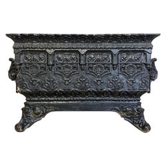 19th Century Large French Cast Iron Jardinière Planter