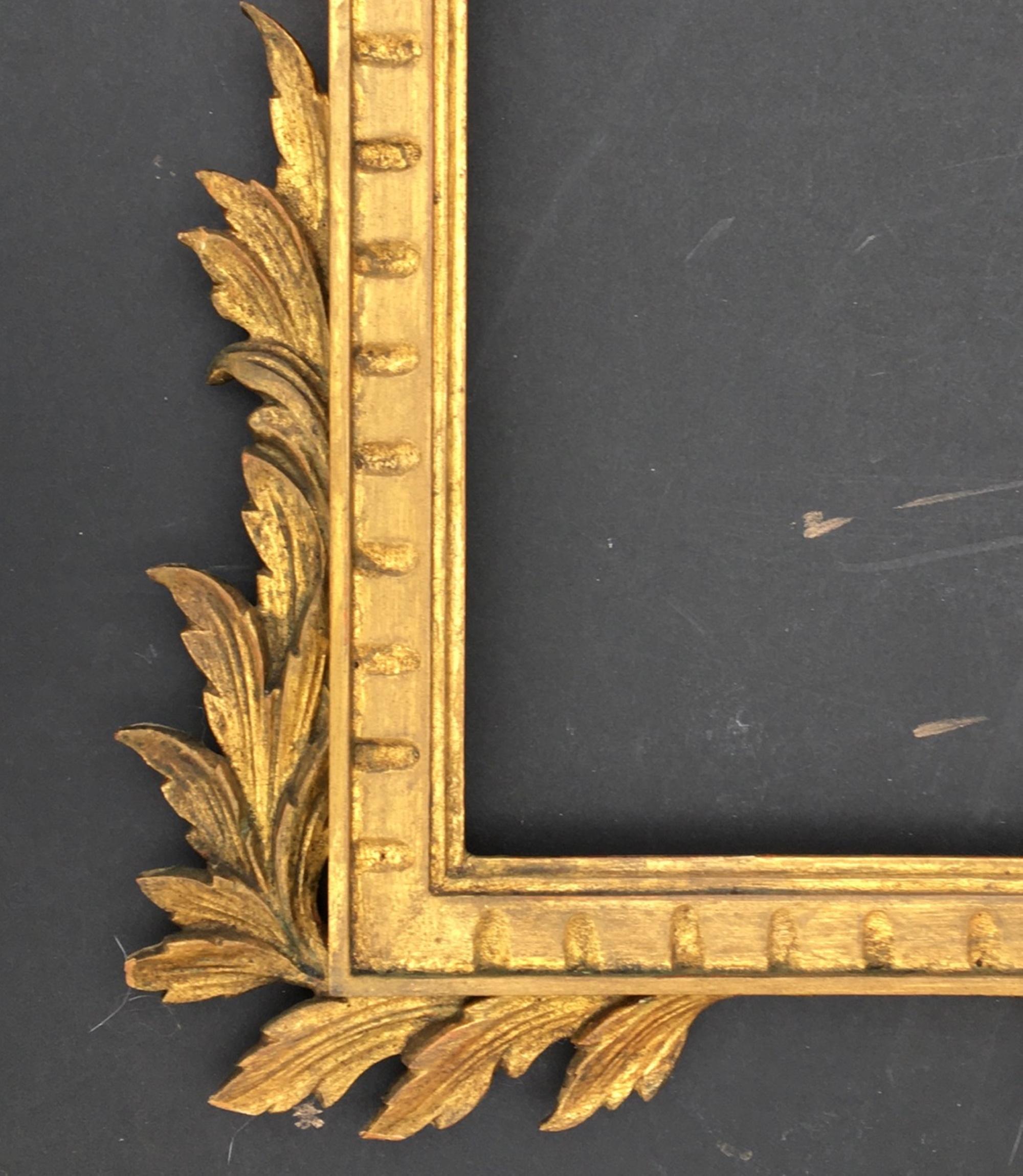 Large French Giltwood Mirror Louis XV Style Musical Instruments Motif 7