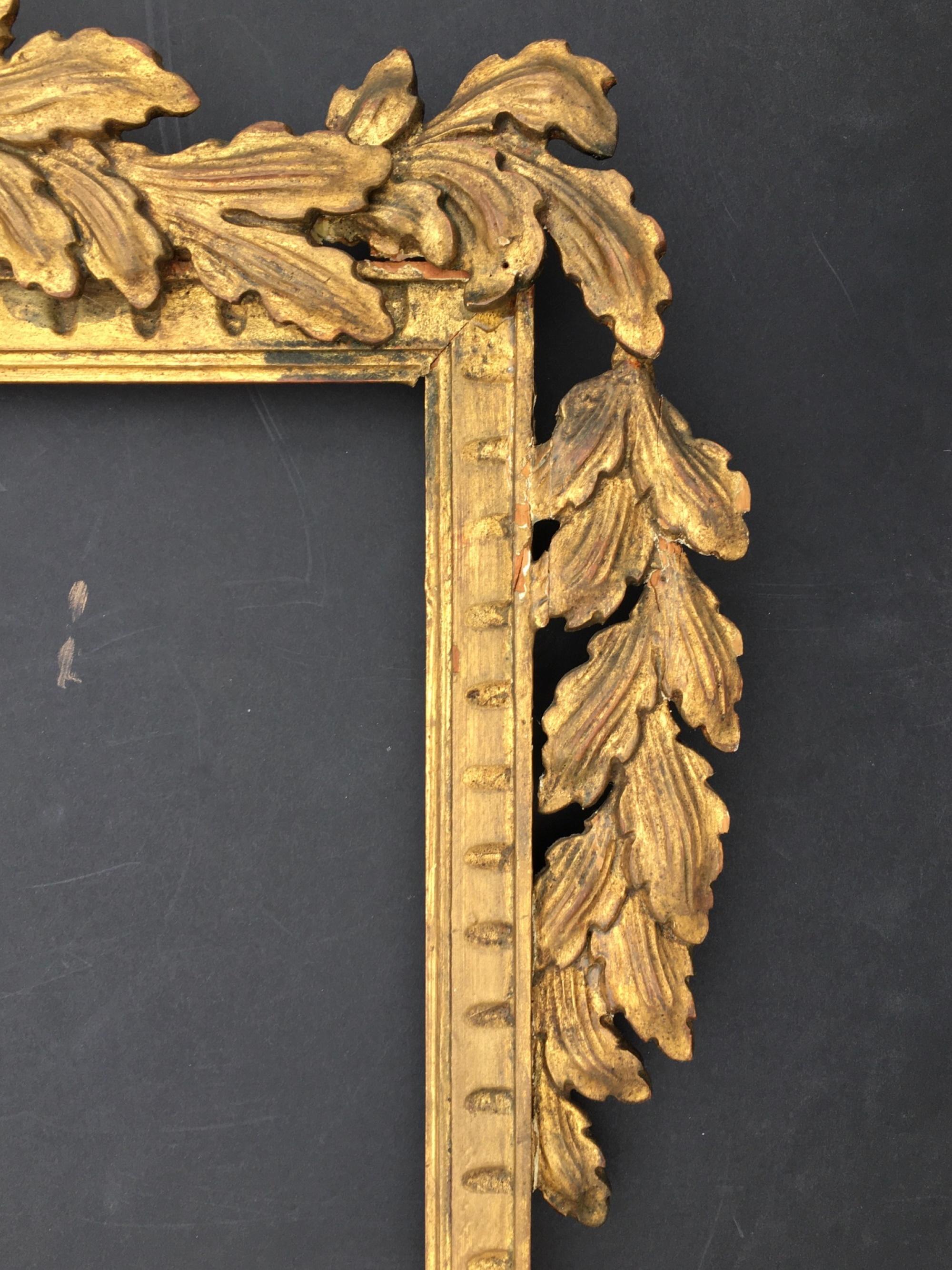 19th Century Large French Giltwood Mirror Louis XV Style Musical Instruments Motif
