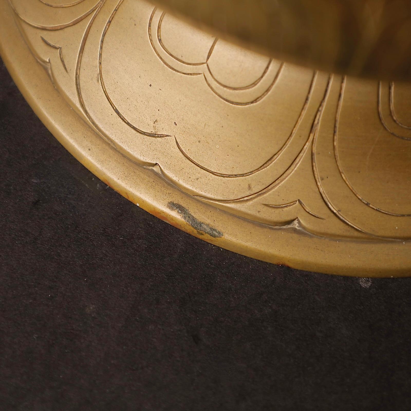 19th. c Large Lotus-Shaped Buddhist Temple Incense Burner with Sanskrit Cutouts For Sale 6