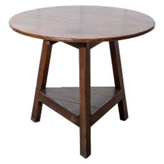 Grande table de cricket en chêne gallois et orme du 19e siècle