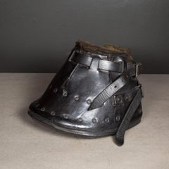 19th c. Leather Horseshoe Lawn Boots c.1860
